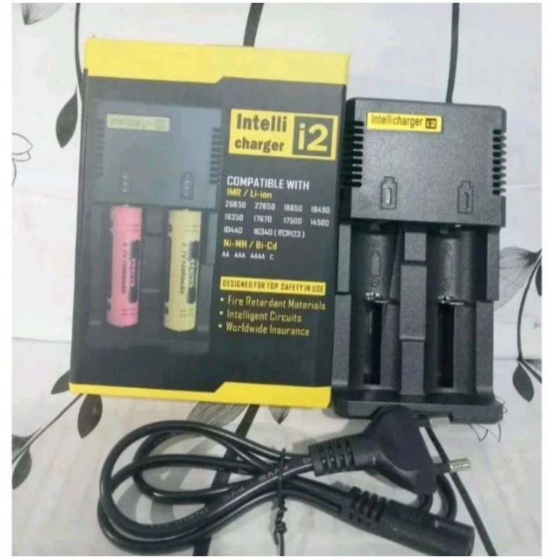 Charger Baterai 18650 Intelli i4 terbaik berkualitas untuk Baterai 3.7/4.2 V