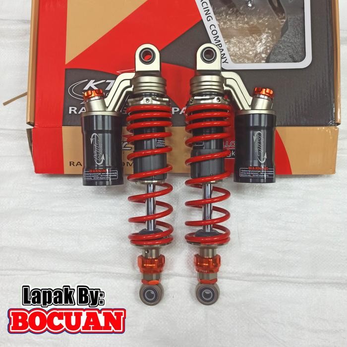 shock ktc racing extreme 340 320 280 rxking w175 rx king belakang - Merah, 320MM