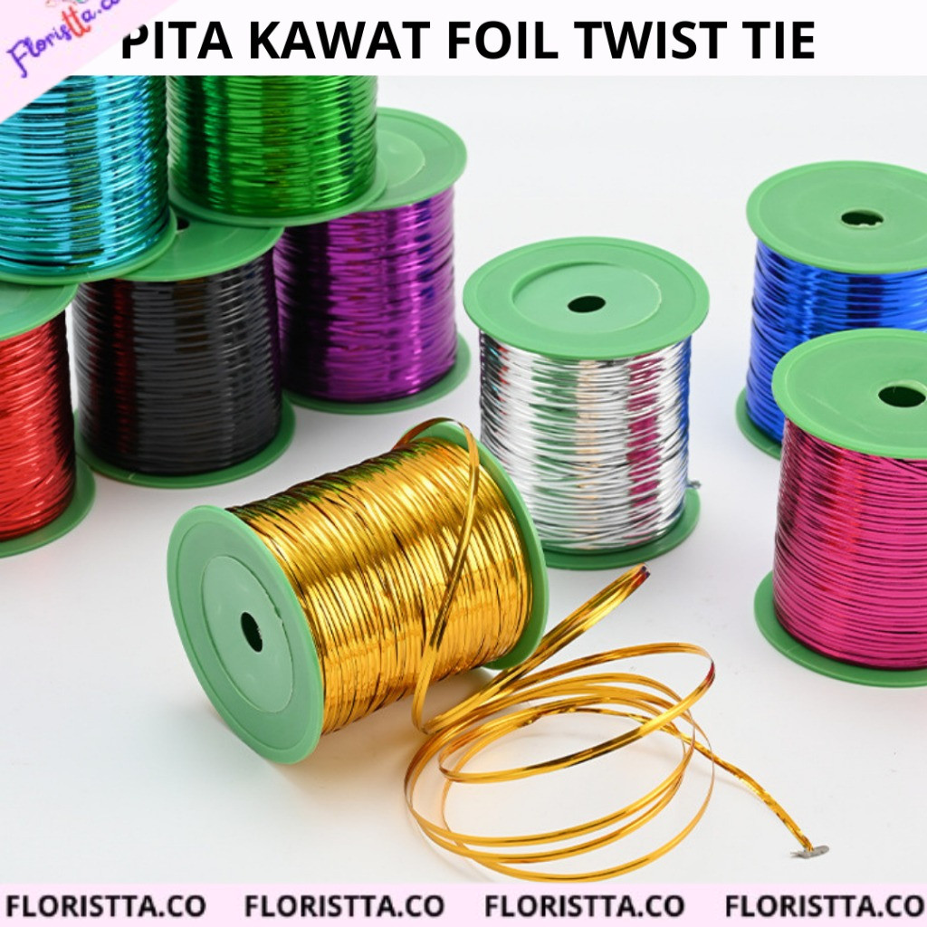 

(ROLL) PITA KAWAT FOIL TWIST TIE ROLL 350 YARD
