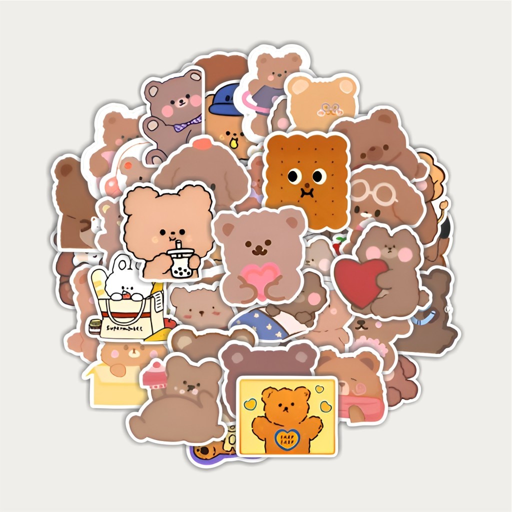

Sticker Pack Stiker Teddy Bear [Boneka Beruang] | Sticker TUMBLR | Stiker LAPTOP KOPER HELM