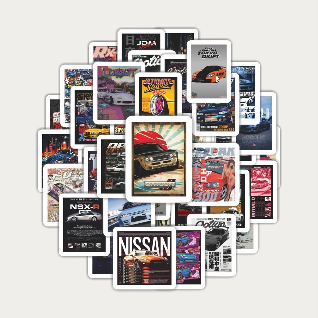 

Sticker Pack Stiker Super Street Racer JDM Car v4 | Sticker TUMBLR | Stiker LAPTOP KOPER HELM