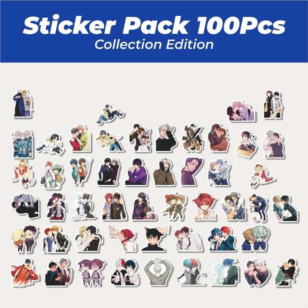 

Hot Stiker Anime Boys Love Lucu Anti Air Stikers Berperekat Waterproof Sticker Decal Buat Motor Helm Buku Journal Koper Casing HP Laptop Botol Minum