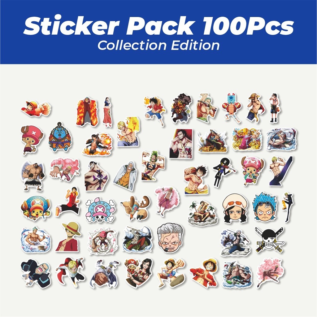 

Hot Stiker Anime One Piece Sticker Lucu Anti Air Stikers Berperekat Waterproof Sticker Decal Buat Motor Helm Buku Journal Koper Casing HP Laptop Botol Minum