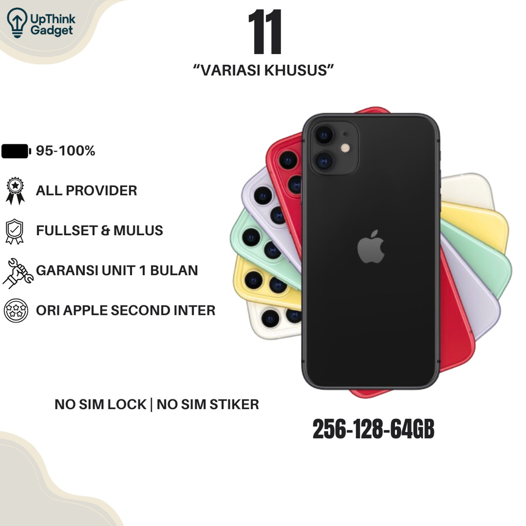 iphone mulus 11 second bisa live & game minus 256gb 128gb 64gb original 100% fullset murah hp ip