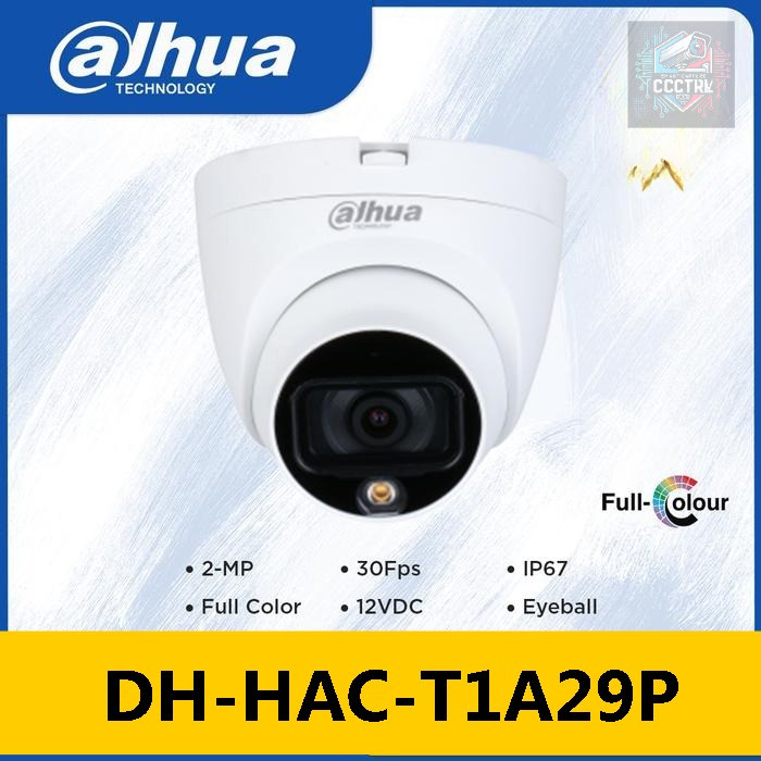 CCTV DAHUA T1A29P COOPER FULL COLOR / DH-HAC-T1A29P ORIGINAL RESMI