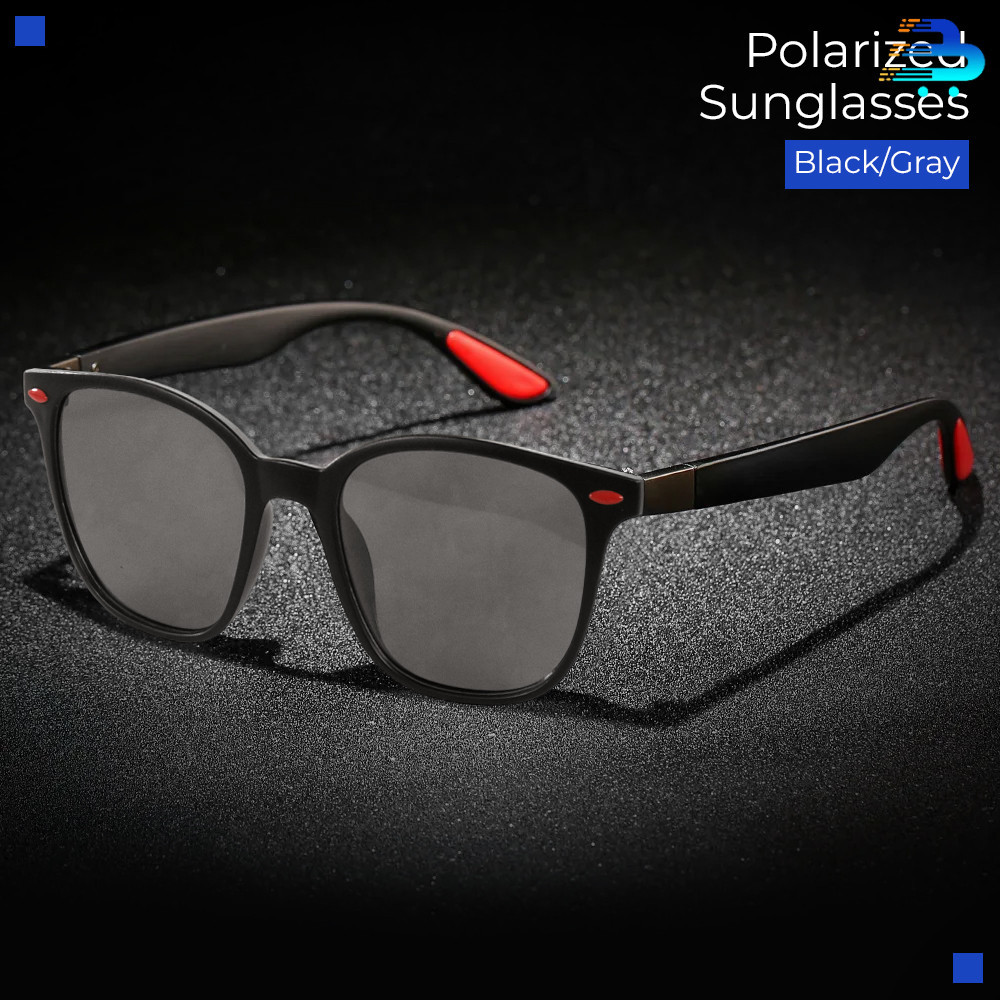 Kacamata Pria Wayfarer Polarized UV Sunglasses / Kacamata Hitam / Kacamata Motor