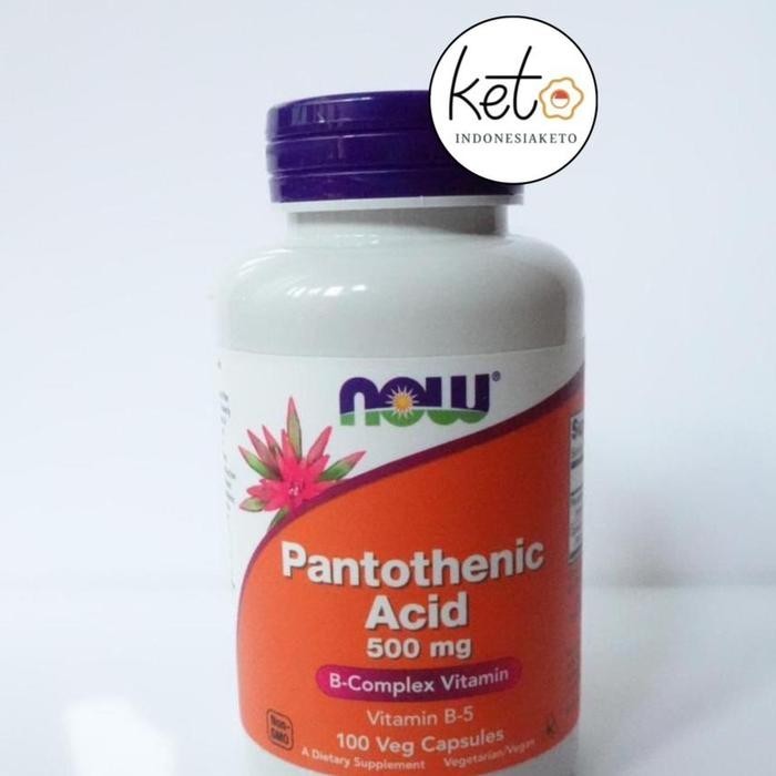 

Now Pantothenic Acid 500mg, 100 Veg Capsules ORI 100% USA