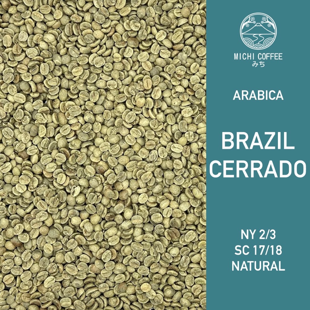 

MICHI COFFEE GB Green Bean ARABICA BRAZIL CERRADO Biji Kopi Mentah Grade 2