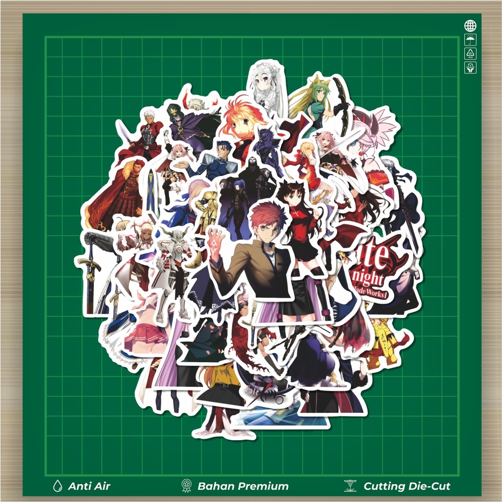 

HOT 50 PCS STIKER Sticker Fate/Zero Sticker Stiker Fashion Cars Decal Dingin Kartu Album Custom Vinyl Anti Air- Sticker Aesthetic Buku Journal Koper Casing HP Tablet Laptop Helm Motor Botol Minum