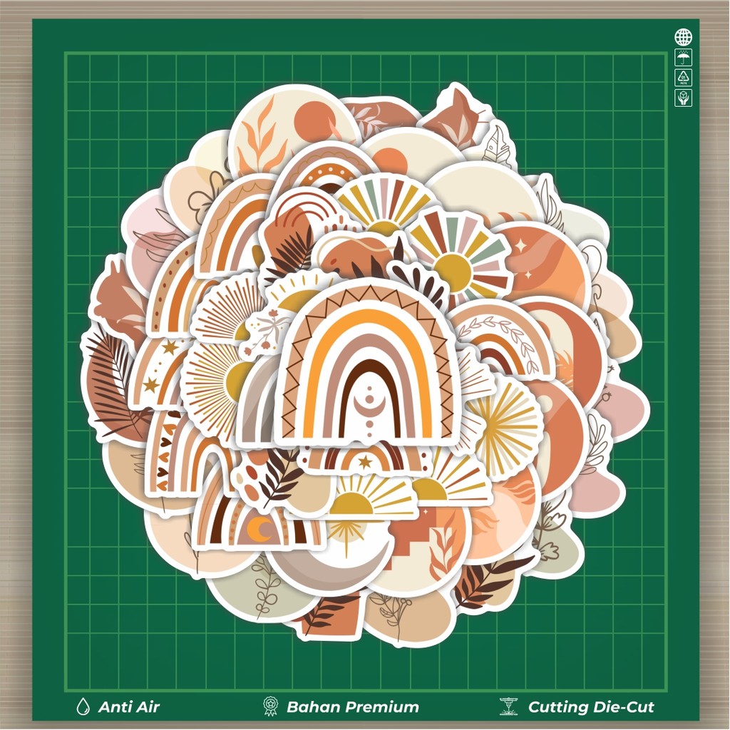 

HOT 50 PCS STIKER Sticker Kartun Boho Stiker Fashion Cars Decal Dingin Kartu Album Custom Vinyl Anti Air- Sticker Aesthetic Buku Journal Koper Casing HP Tablet Laptop Helm Motor Botol Minum