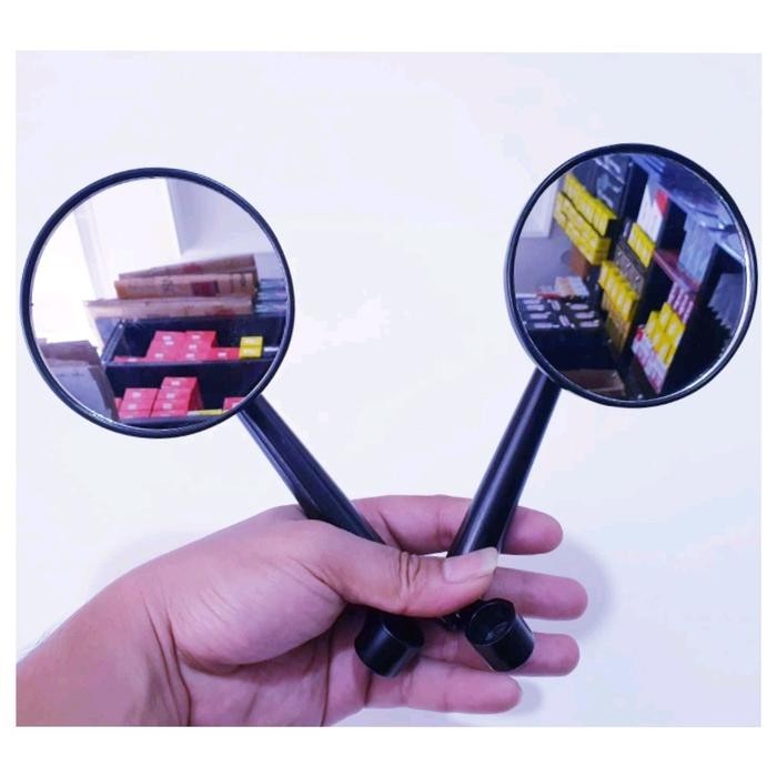 KACA SPION BULAT BESI VARIASI MOTOR BEAT/SCOOPY/GENIO/VARIO/PCX/SPACY/BEAT STREET/BEAT NEW DELUXE - 