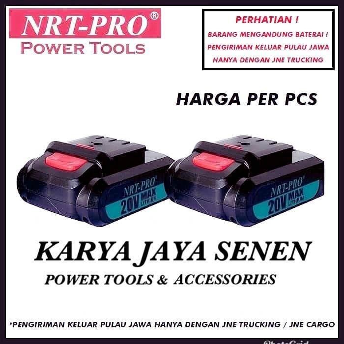 NRT-PRO Baterai Mesin Bor Cordless Drill 20 V 20V DC340 DC 340 - XENON