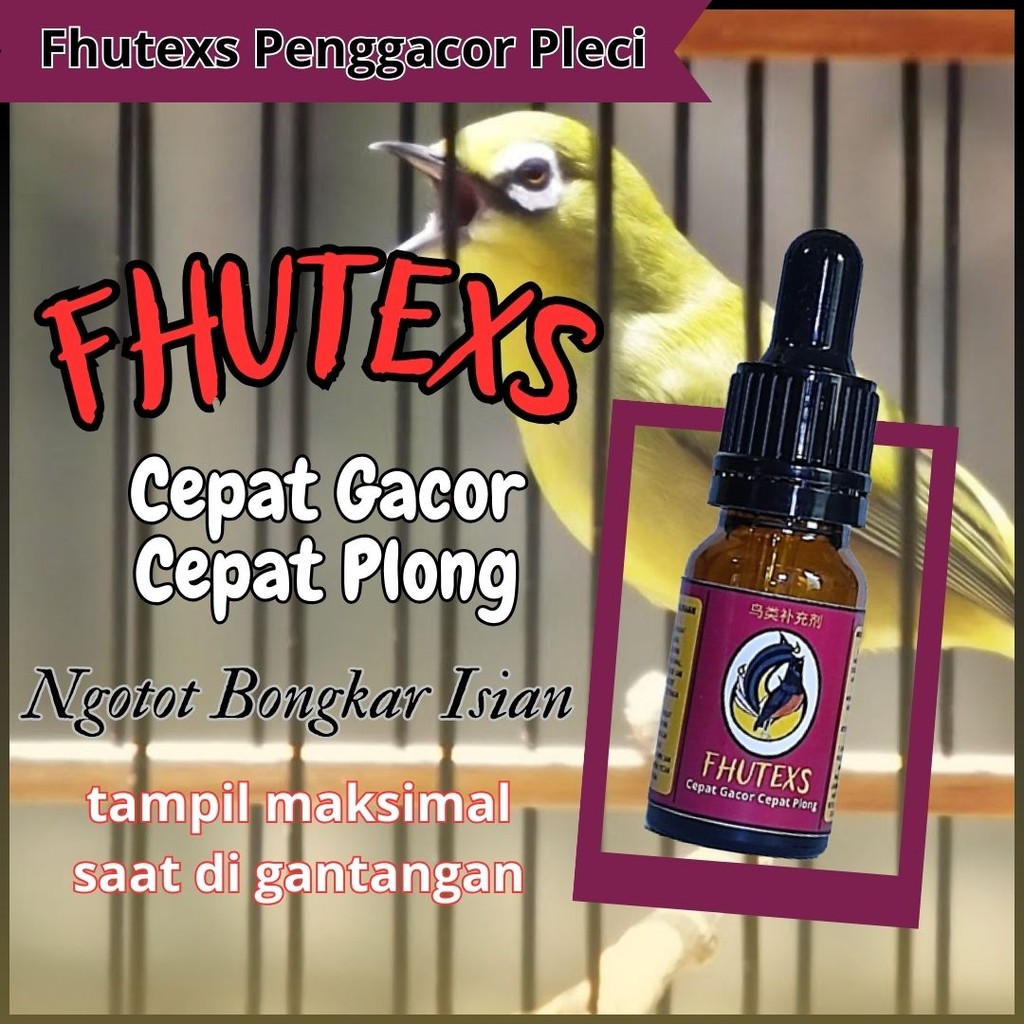 Fhutexs Doping Pleci Doping Burung Pleci Gacor Instan Booster Volume & Durasi Ngalas