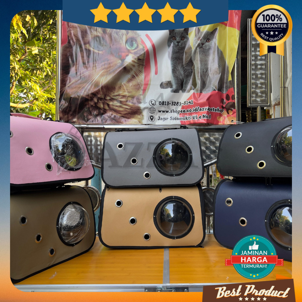 Tas Kucing Astronot 3in1 Kualitas Premium /Tas Kucing Anjing Model Kapsul 3in1 / Pet Travel Astronot