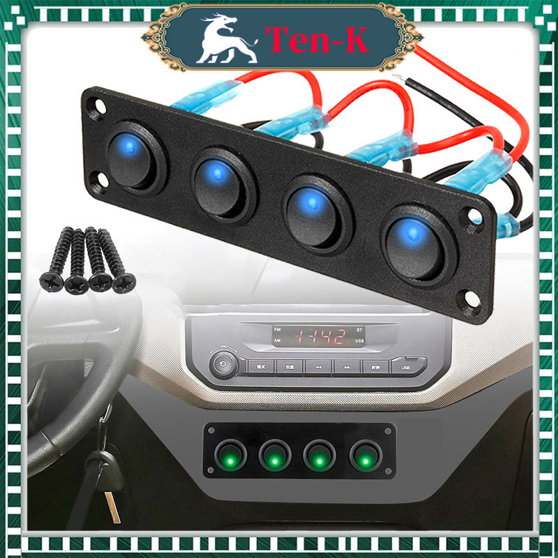 Rocker Toggle Control Button / Switch Panel Car Boat Marine RV Truck