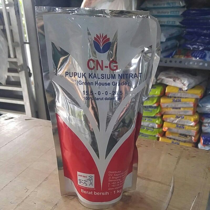 Pupuk Calsium Nitrate Kalsium Nitrat CN-G CNG Green House Grade 15.5 0 0 26.5