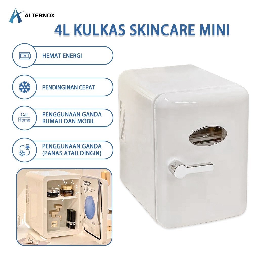 Kulkas asi bayi / Kulkas Skincare Mini Fridge /Portable Cermin Skin Care Minifridge Kosmetik Makanan