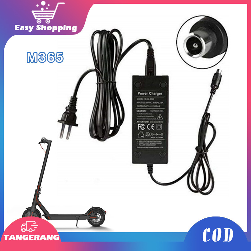 charger scooter Adapter Charger Baterai 42v 2a Untuk Xiaomii Mijia M365 E-Scooter