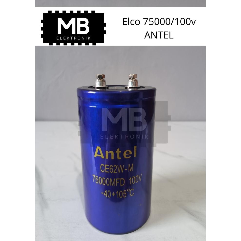 Kapasitor elco elko 75000 uF 100V Volt