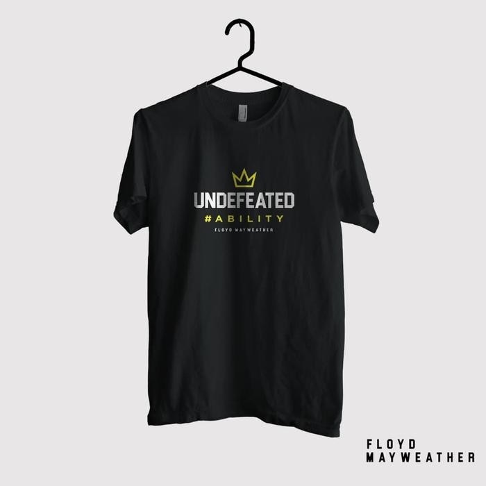 [COD] Kaos Floyd Mayweather - Undefeated - Hitam, S