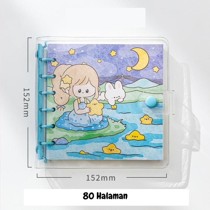 

Buku Binder Mini Buku Catatan Diary notebook Journal Agenda ST0036 stationery Kertas Waterproof Paper - ST0036K