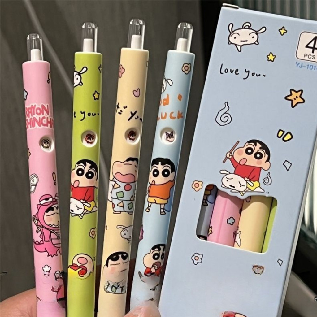 

[doodledreams] Pulpen SHINCAN 1 SET Isi 4 PCS / Cute Pen / Bolpen Tinta Lucu / Alat Tulis Sekolah