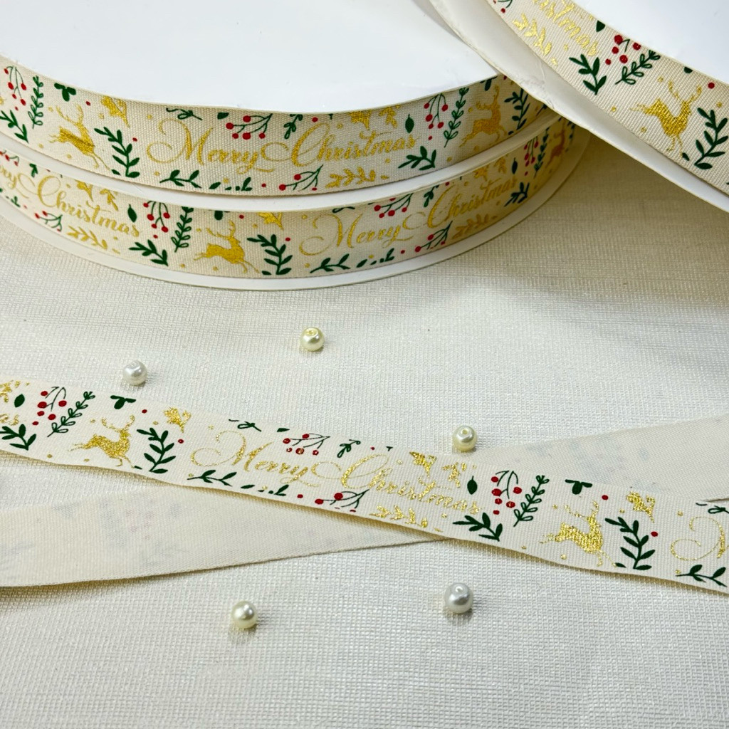 

GROSIR 10 YARD & 20 YARD | 1.5 CM & 2.5 CM PITA KATUN PREMIUM MOTIF NATAL / PITA HAMPERS NATAL / PITA LABEL KADO CHRISTMAS