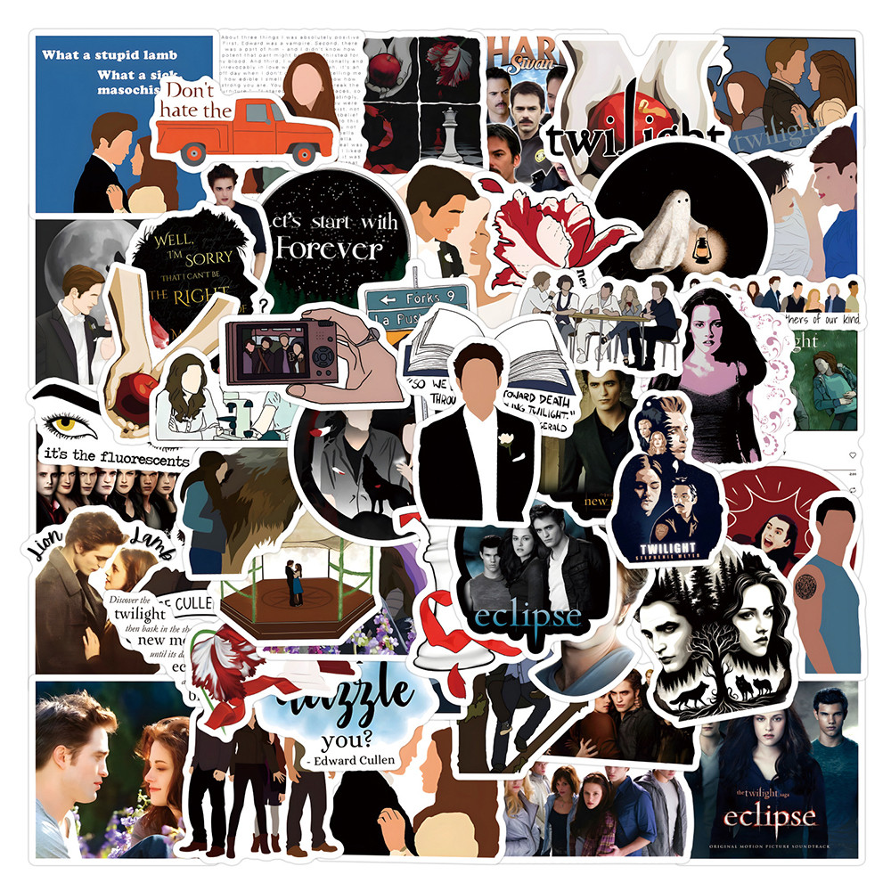 

10/30/50/110pcs Classic Movie The Twilight Stickers DIY Skateboard Suitcase Guitar Luggage Laptop Cool Cartoon Sticker Toys