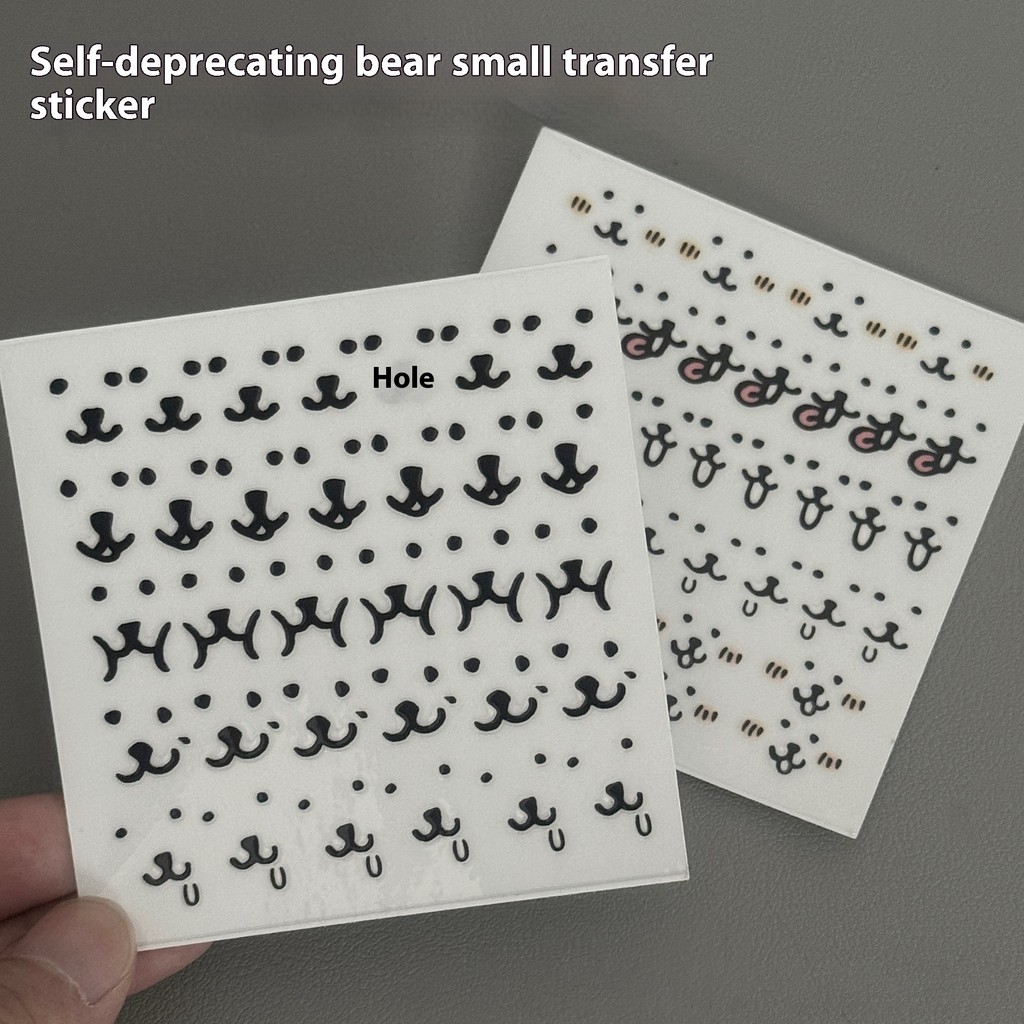 

Popular Stickers Joke Bear Cute Little Expression Decorative Transfer JOKE BEAR AND FRIENDS Cartoon Crystal Transfer Sticker DIY