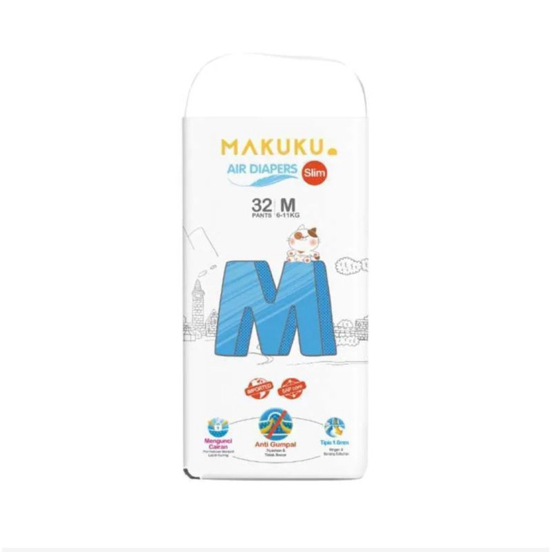 

MAKUKU TRAIN PANTS DIAPERS AIR P SLIM M32 L34 XL32 XXL28