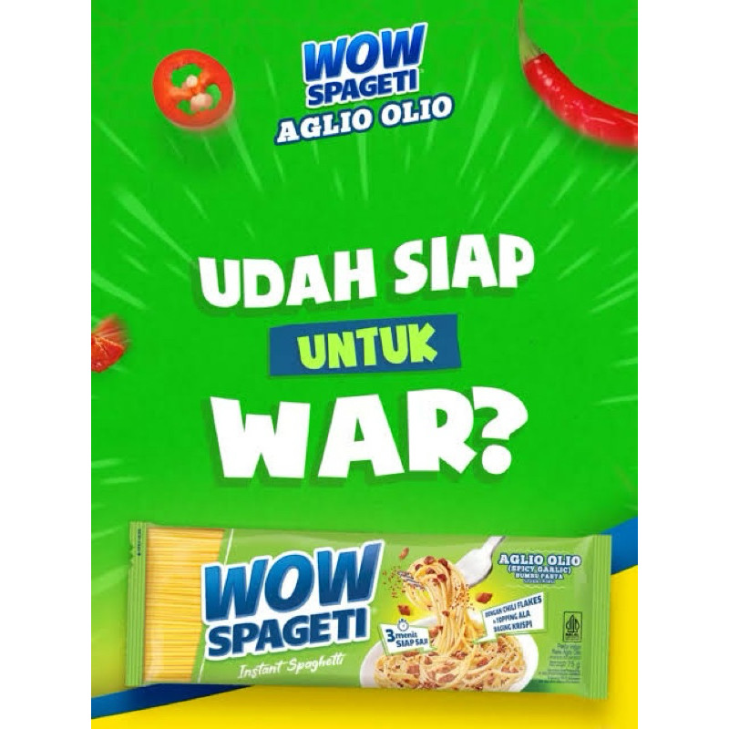 

Wow Spagheti Aglio Olio / 1 Dus / 40 Pcs