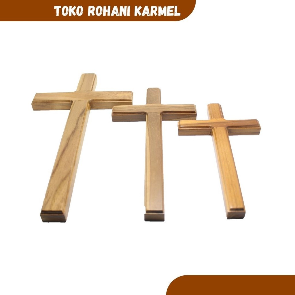 SALIB DINDING KRISTEN 20 cm / SALIB GANTUNG KRISTEN PROTESTAN / HIASAN DINDING KRISTEN / PAJANGAN SA