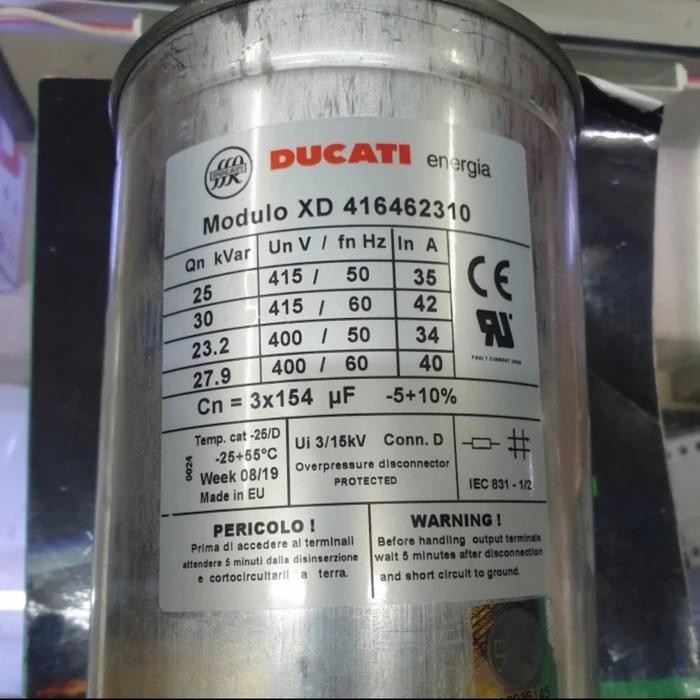 kapasitor 25 kvar 415V ducati new  murah