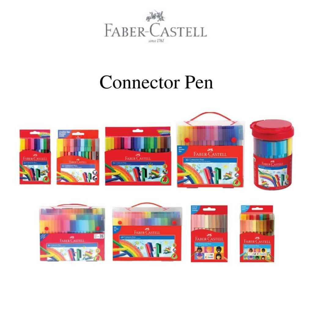 

New Faber-Castell Connector pen spidol warnaPremium