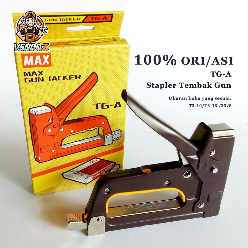 

New Max Stapler Tembak Gun Tacker TG-A Max Original Guntacker Alat Stapler Tembak LVEPremium