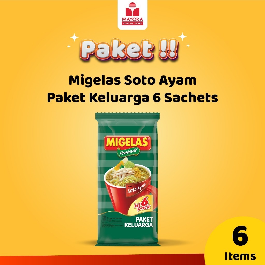 

Migelas Soto Ayam Paket Keluarga 6 Sachets