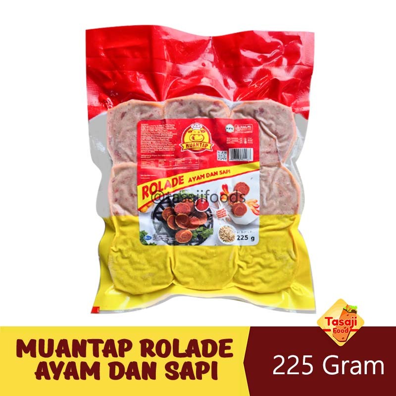 

Muantap Rolade Ayam dan Sapi 225 Gram Frozen Kulakan