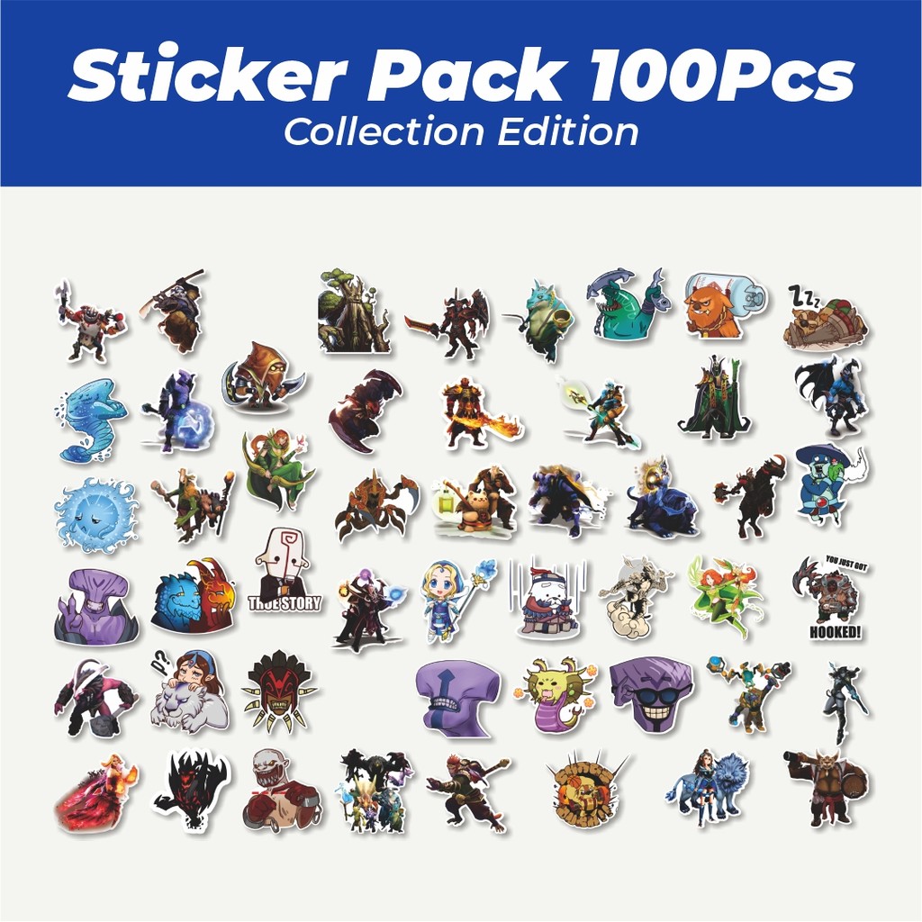 

Hot Stiker Defend Of The Ancient - DOTA Series 4 Lucu Anti Air Stikers Berperekat Waterproof Sticker Decal Buat Motor Helm Buku Journal Koper Casing HP Laptop Botol Minum