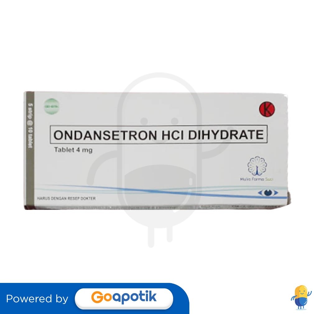 Ondansetron Hcl Dihydrate Mulia 4 Mg Box 50 Tablet