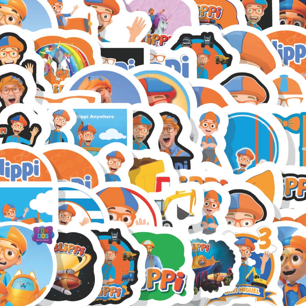 

Stiker Cutting Pack Stiker Blippi Isi 100Pcs Series Aesthetic Lucu Keren Untuk Koper Bahan Vynil