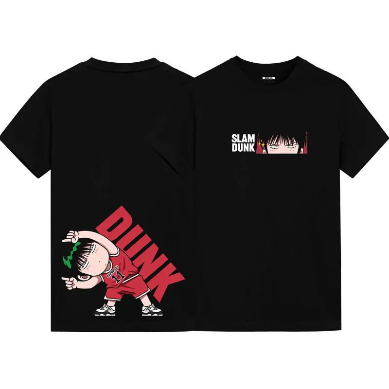Kemeja T-shirt Dunk Master Nama Bersama Di Sekitar Lengan Pendek Sakuragi Hanamichi Ryukawa Kemeja B