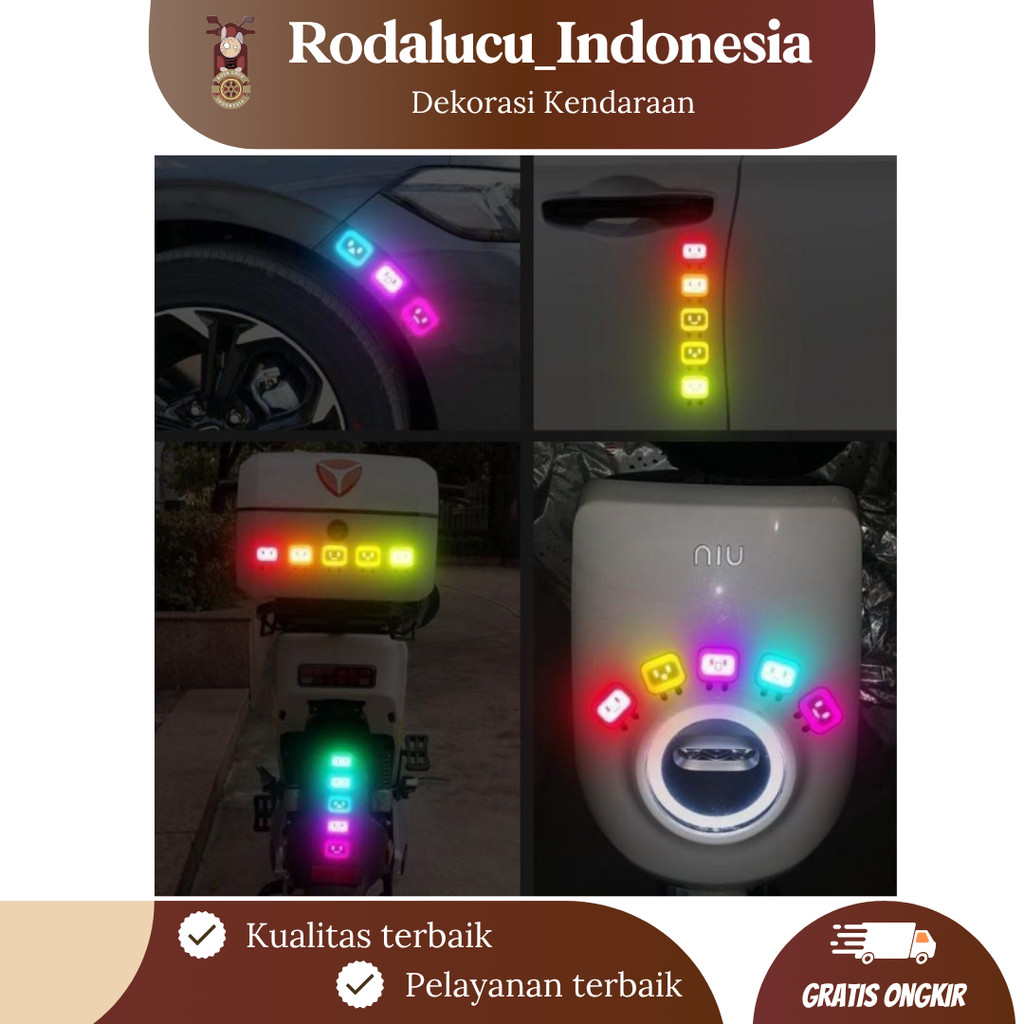 

[RODALUCU] Stiker Reflektif Mobil dan motor kotak kotak - Stiker Reflektif anti air dan panas - stiker kendaraan glow in the dark