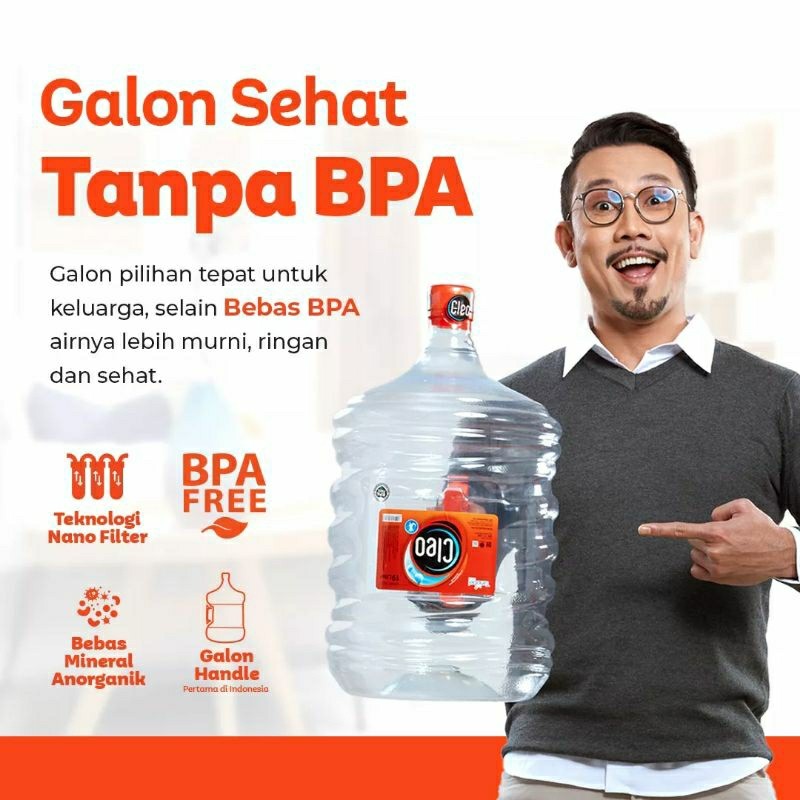 

Air murni cleo galon 19 liter