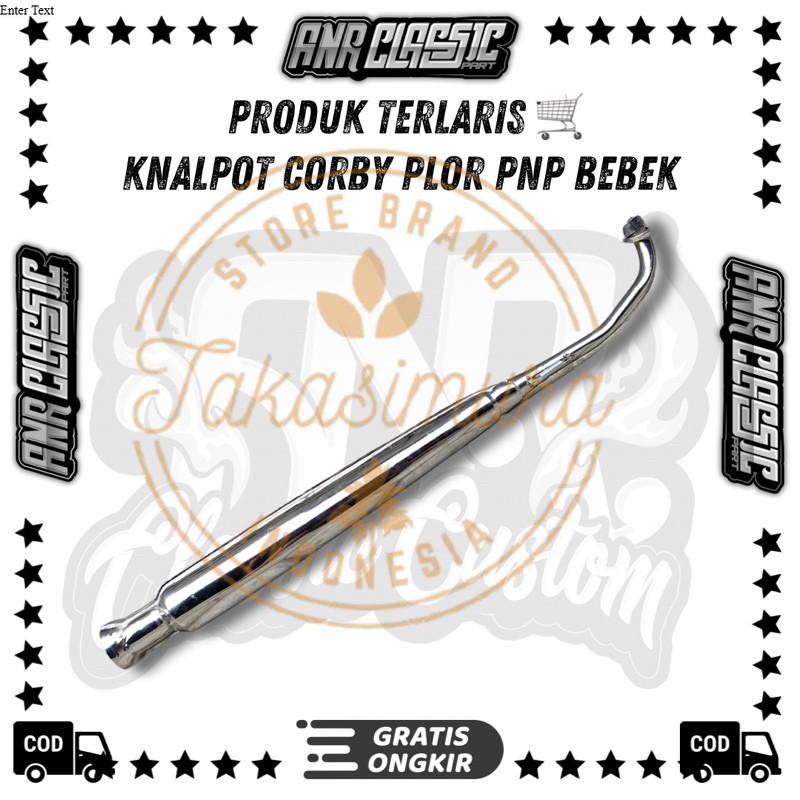 AJM - Knalpot corby plor pnp Honda Astrea grand legenda Astrea prima Astrea star