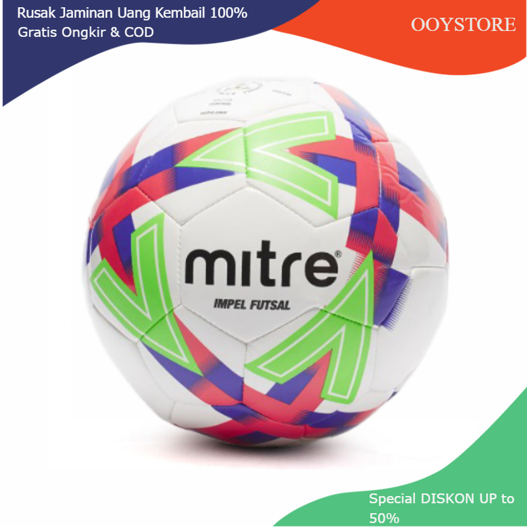 MITRE bola FUTSAL MITRE IMPEL ORIGINAL bola SIZE 4