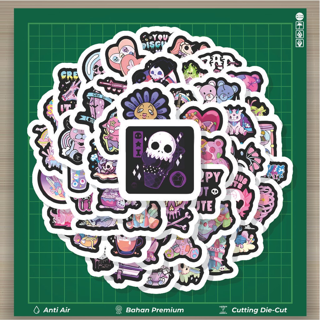 

HOT 50 PCS STIKER Stiker Halloween Cartoon Dark Purple [Kartun Halloween Ungu] Stiker Fashion Cars Decal Dingin Kartu Album Custom Vinyl Anti Air- Sticker Aesthetic Buku Journal Koper Casing HP Tablet Laptop Helm Motor Botol Minum