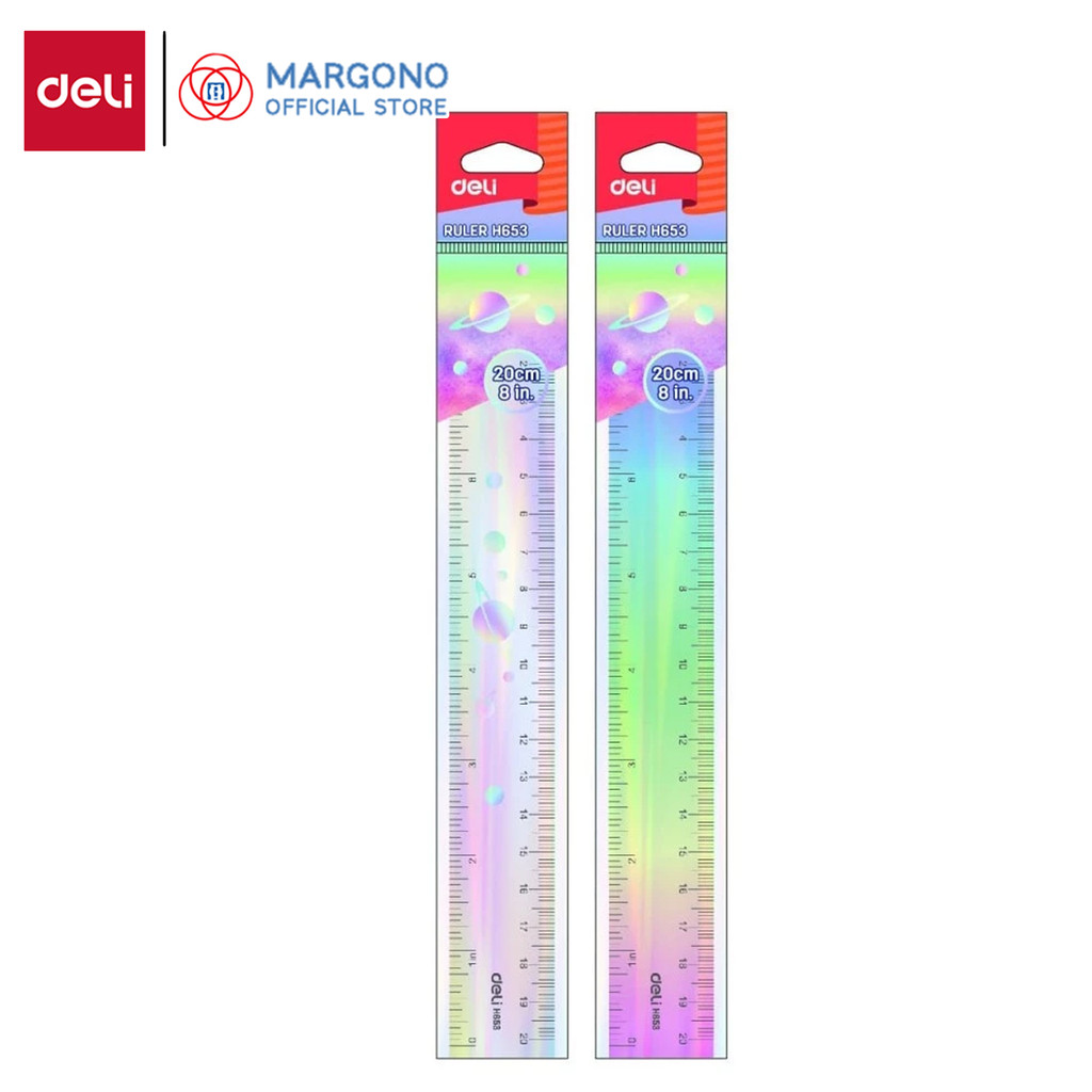 

Deli Penggaris 20 cm / 8 inch tidak mudah patah & Tahan Lama EH653 - 1 pcs