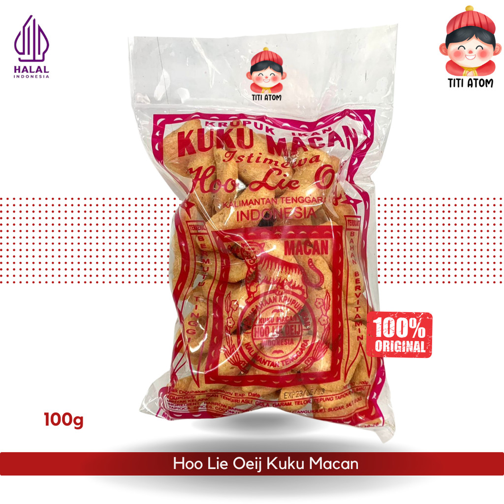 

Kerupuk Kuku Macan/Amplang Hoo Lie Oeij 100g