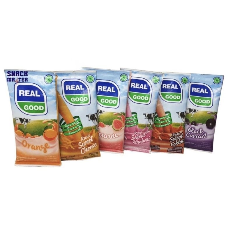 

SUSU REAL GOOD BANTAL UHT 1 PACK 50 ML X 10 BUNGKUS