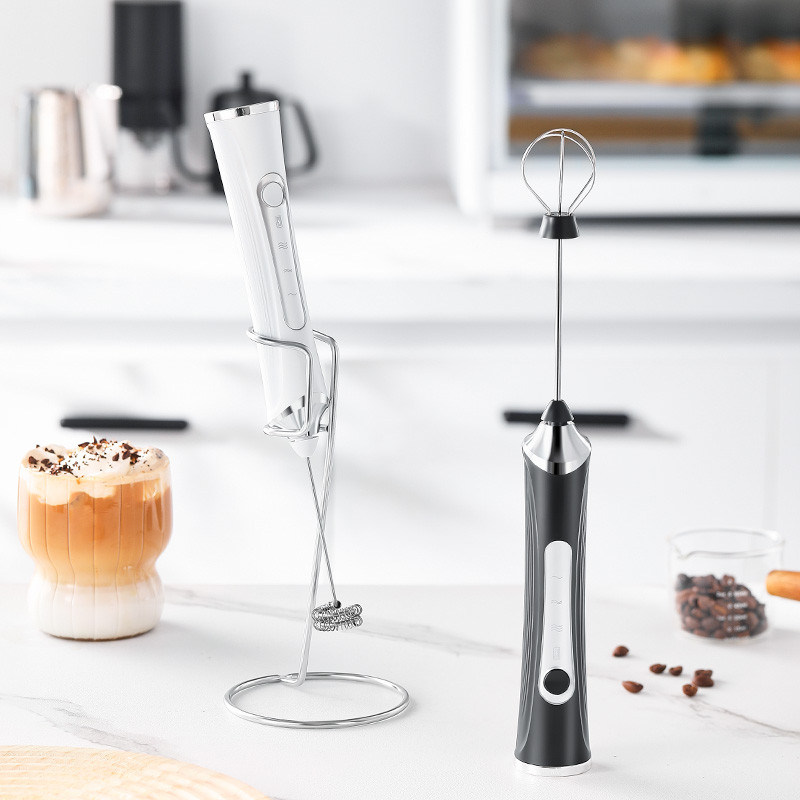 Milk Frother Electric Egg Beater Coffee Frother Household Milk Frother  With Bracket Cream Frother H